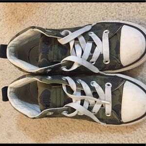 Converse Shows for Kids, Camouflage/Military Green